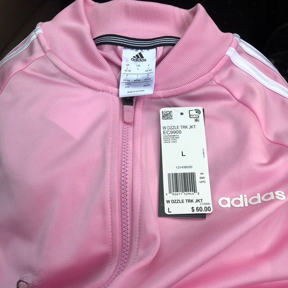 adidas Jackets & Blazers - Adidas cute bubble gum pink bomber track jacket